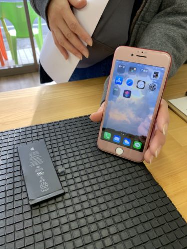 iPhone7　バッテリー交換　川越市　20200109
