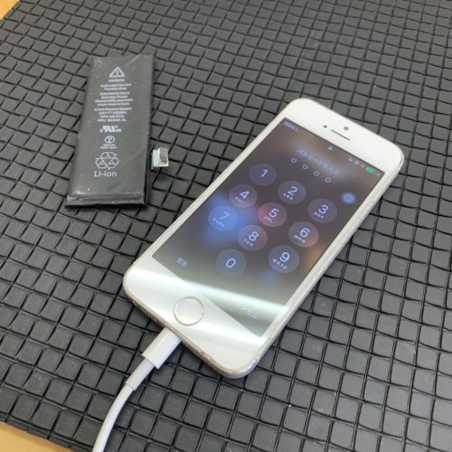 iPhone5s　バッテリー交換　川越市　200212