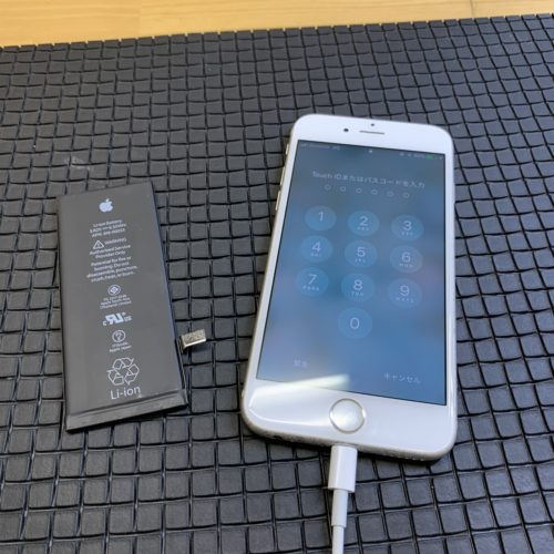 iPhone6s　バッテリー交換　川越市　200214