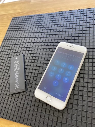 iPhone6a　バッテリー交換　川越市200203