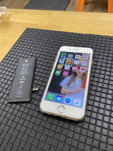 iPhone6　バッテリー交換　日高市から　200205