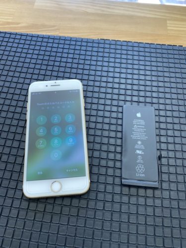 iPhone7　バッテリー交換　日高市　200206