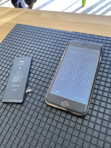 iPhone6　バッテリー交換　川越市　200209