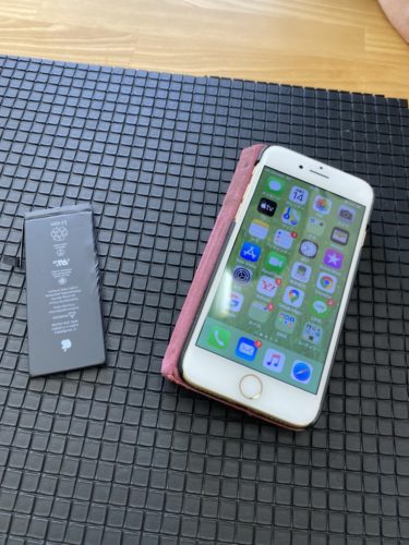 iPhone7　バッテリー交換　鶴ヶ島市　200215