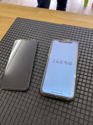 iPhoneX　液晶破損修理　鶴ヶ島市　200216